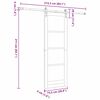 vidaXL Sliding Door ORKDAL White 73.5 x 211 cm