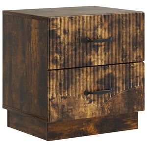 vidaXL Bedside Cabinet Smoked Oak 43 x 34.5 x 44.5 cm Engineered Wood