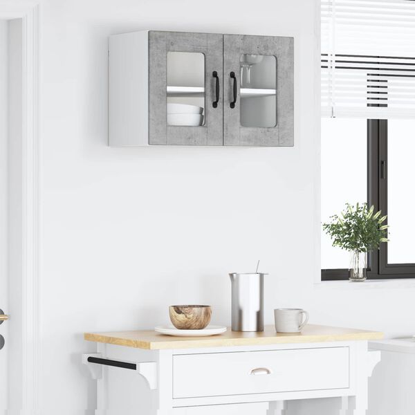 vidaXL Kitchen Cabinet Concrete Grey 60 x 31 x 40 cm Engineered Wood