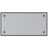 vidaXL Wall-mounted Magnetic Board Black 80x40 cm Tempered Glass