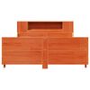 vidaXL Bed Frame without Mattress Wax Brown 120x190 cm Small Double Solid Wood Pine