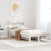 vidaXL Bed Frame without Mattress White 75x190 cm Small Single Solid Wood Pine