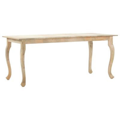 vidaXL Dining Table 180x90x77 cm Solid Mango Wood