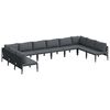 vidaXL Garden Sofa Set Anthracite Steel