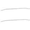 vidaXL Tarpaulin Bracket for Trailers 2 Silver 102-155 cm Aluminum