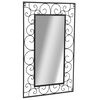 vidaXL Garden Wall Mirror Rectangular 50x80 cm Black