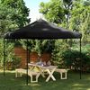 vidaXL Party Tent Folding Black 292 x 292 x 315 cm Oxford Fabric