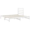 vidaXL Pull-out Day Bed without Mattress White 2x(90x190) cm