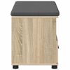 vidaXL Hall Bench with Cushion with Drawer Sonoma Oak 80 x 38 x 46 cm