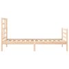vidaXL Bed Frame without Mattress Single Solid Wood