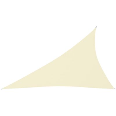 vidaXL Sunshade Sail Oxford Fabric Triangular 4x5x6.4 m Cream