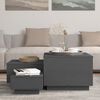 vidaXL Storage Boxes with Lids 3 pcs Grey Solid Wood Pine