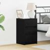 vidaXL Bedside Cabinet Black Oak 38 x 34 x 61 cm Engineered wood