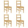 vidaXL 5 Piece Dining Set Panama Solid Wood Pine