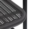 vidaXL Garden Chairs 4 pcs Plastic Rattan and Steel 110 kg