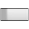 vidaXL Mirror | High gloss grey | Engineered wood, acrylic | Stylish Design