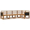 vidaXL Outdoor Sofa Set 5 pcs Natural Solid Acacia Wood