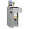 vidaXL Desk Cabinet Grey Sonoma 33.5x50x75 cm Engineered Wood