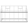 vidaXL Greenhouse with Base Frame Silver 334x169x202 cm Aluminium