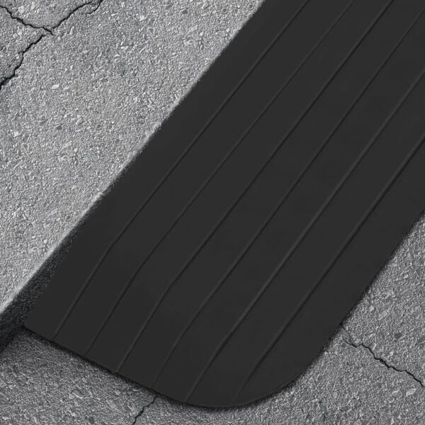 vidaXL Threshold Ramps 2 pcs 110x21x2.5 cm Rubber