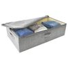 vidaXL Storage Box Fabric 70x40x18 cm Grey