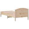 vidaXL Bed Frame without Mattress 100x200 cm Solid Wood Pine