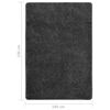 vidaXL Shaggy Rug Dark Grey 160x230 cm Anti Slip
