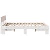 vidaXL Bed Frame with Headboard White 140 x 200 cm Solid Pine Wood