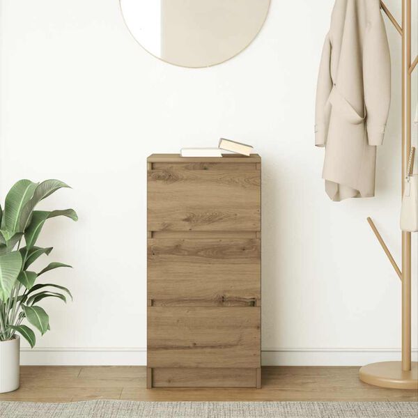 vidaXL Sideboard Artisan Oak 37.5x35x76 cm Engineered Wood