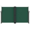 vidaXL Retractable Side Awning Dark Green 140x1000 cm