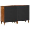 vidaXL Sideboard 2 pcs Honey brown 60 x 33 x 75 cm Solid Mango Wood