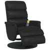 vidaXL Massage Recliner Chair Black 71 x 98 x 106 cm Faux Leather