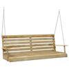 vidaXL Swing Bench Impregnated Pinewood 155x65x60 cm