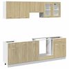 vidaXL 8 Piece Kitchen Cabinet Set Lyon Sonoma Oak Engineered Wood