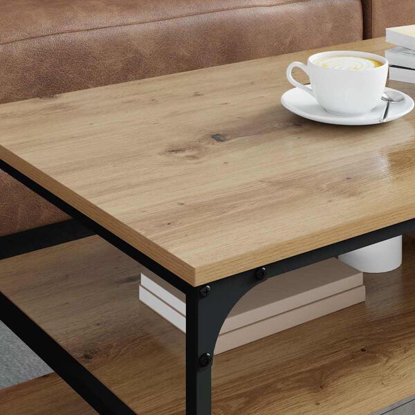 vidaXL Coffee Table Artisan Oak 100 x 50 x 45 cm Engineered Wood