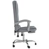 vidaXL Massage Reclining Office Chair Light Grey Fabric