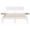 vidaXL Bed Frame with Headboard White 120 x 200 cm Solid Pine Wood