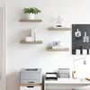 vidaXL Floating Wall Shelves 4 pcs Oak 40x23x3.8 cm MDF