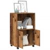 vidaXL Rolling&nbsp;Cabinet Old Wood 55x40x91 cm Engineered Wood