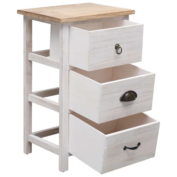 vidaXL Side Cabinet 35x25x57 cm Paulownia Wood