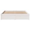 vidaXL Bed Frame without Mattress White 120x200 cm Solid Wood Pine