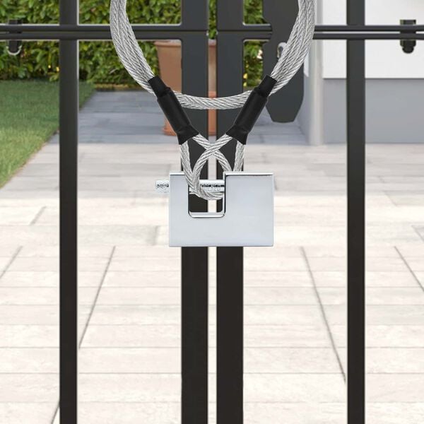 vidaXL Padlock 12 pcs Silver 7 x 1.9 x 5 cm Iron