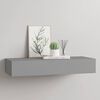 vidaXL Wall-mounted Drawer Shelf Grey 60x23.5x10cm MDF