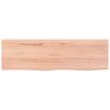 vidaXL Wall Shelf Light Brown 100x30x2 cm Treated Solid Wood Oak