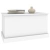 vidaXL Storage Box White 70x40x38 cm Engineered Wood