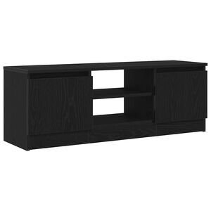 vidaXL TV Cabinet Black Oak 102x30x36 cm Engineered Wood