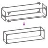 vidaXL Firewood Rack Black 25x25x100 cm Cold-rolled steel