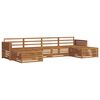 vidaXL Outdoor Sofa Set 6 pcs Natural Solid Acacia Wood