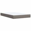 vidaXL Box Spring Bed with Mattress Taupe 120x200 cm Fabric