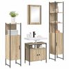 vidaXL Bathroom Furniture Set 4 pcs Sonoma Oak Engineered Wood